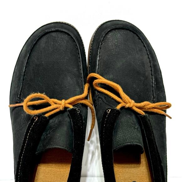 Chaco Women's Size 9 Pineland Moc Chukka Shoes Black Leather Tan Laces - Picture 6 of 11